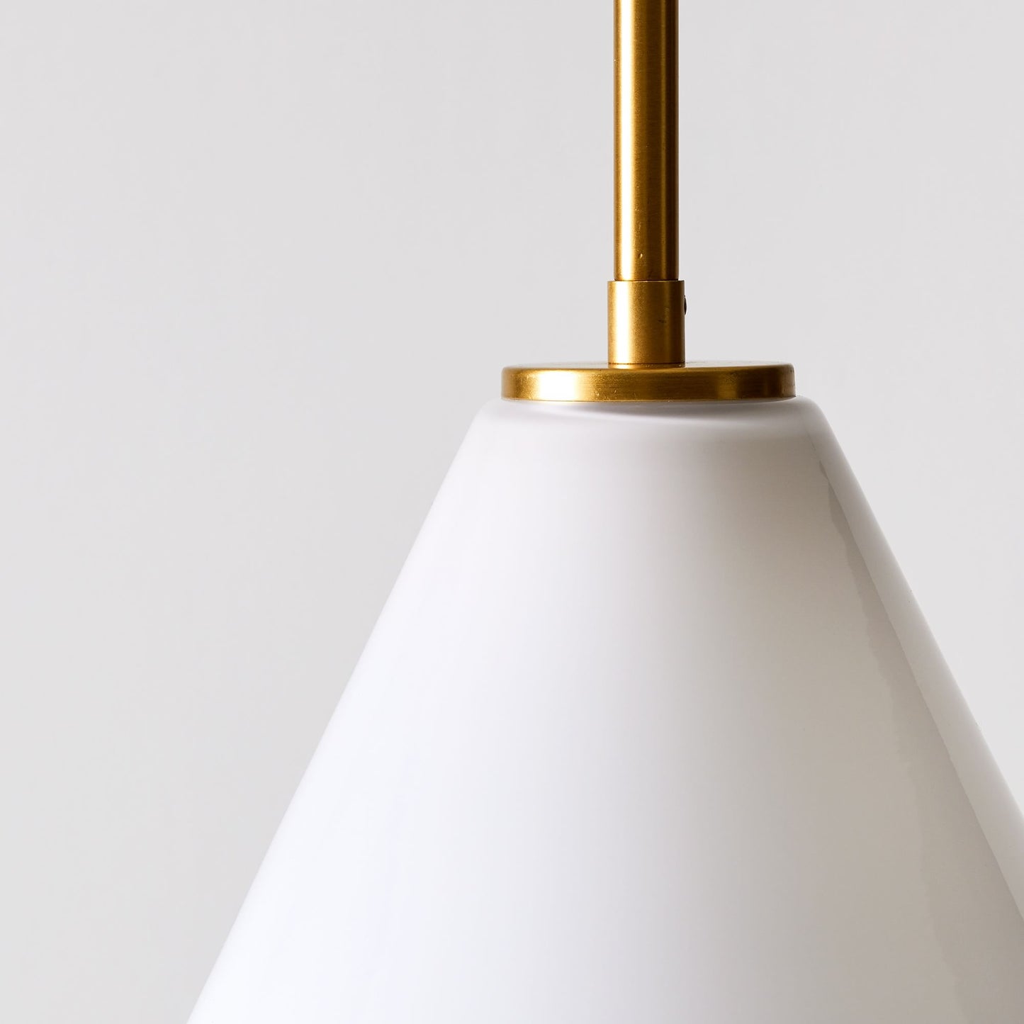 Pendant Light | Milk Glass Cone Design