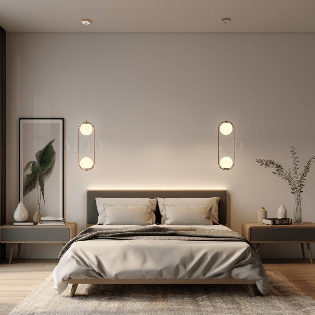 Pendant Light | Oval Frame Globe Design