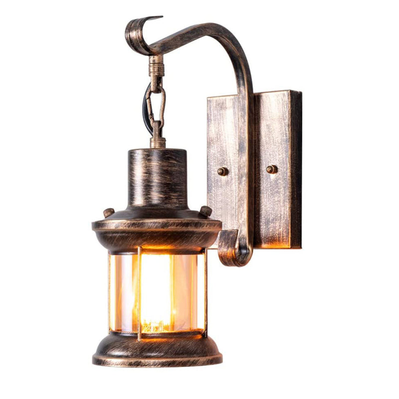Wall Light | Vintage Bronze Lantern Sconce
