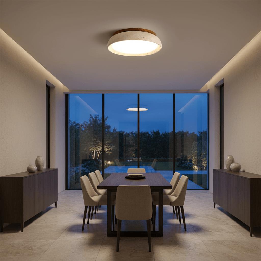 Elvora Ceiling Light | Bowl Shape Natural Design
