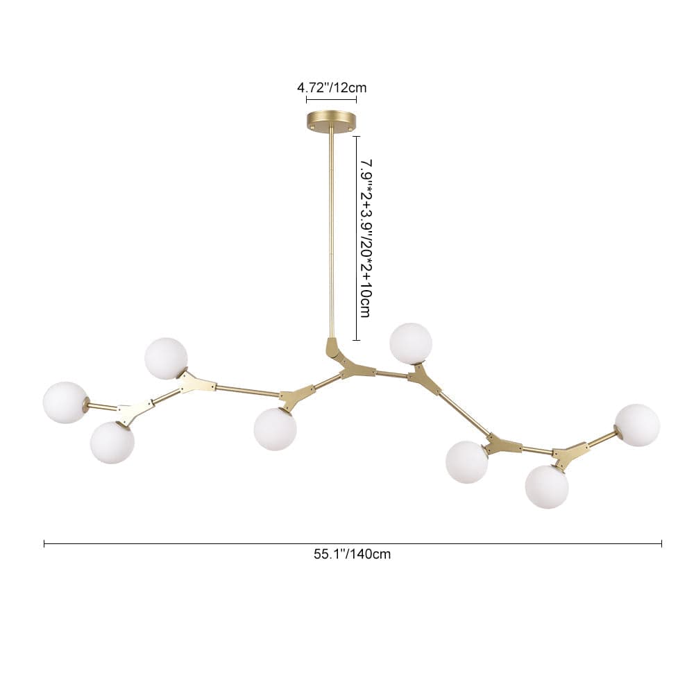 Elvora Pendant Light | Branch Bubble Glass Chandelier