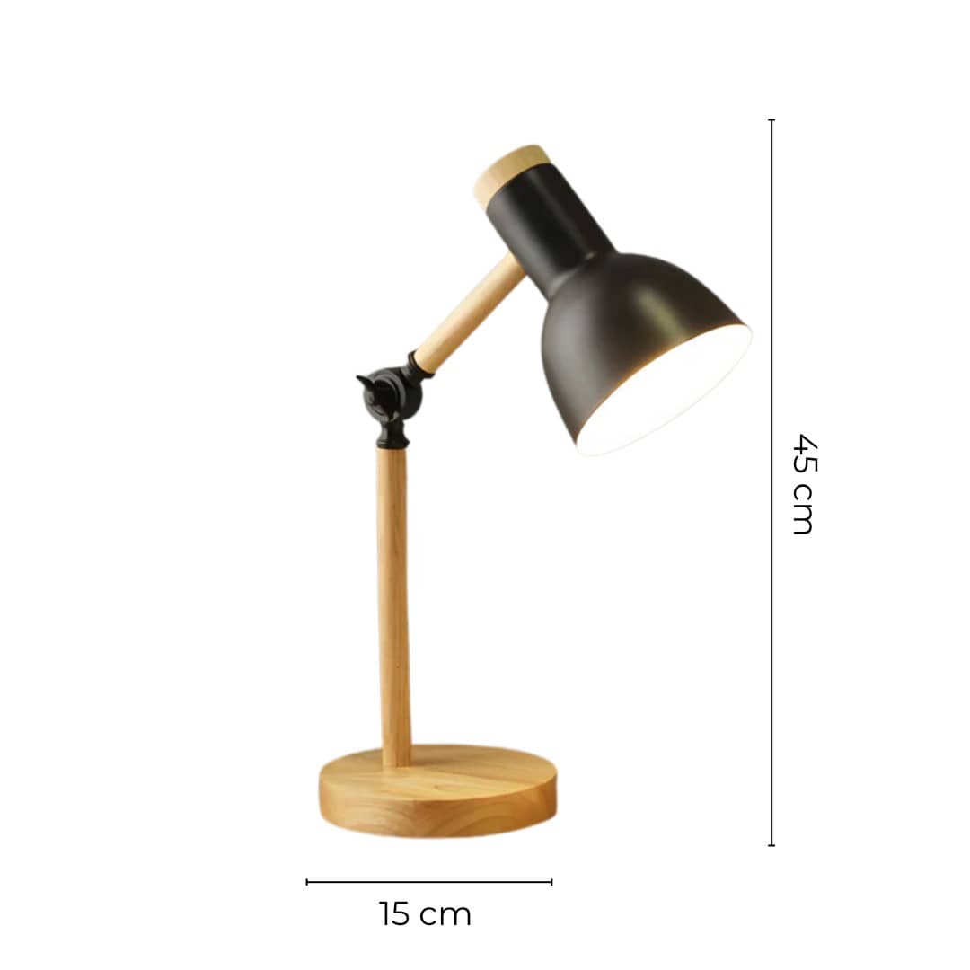 Elvora Table Light | Wooden Stand Task Design