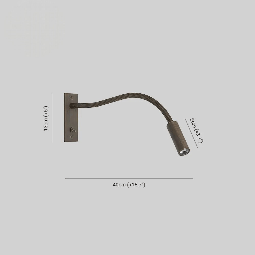 Elvora Wall Light | Flexible Gooseneck Reading Lamp
