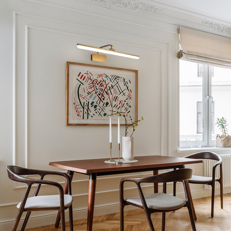 Wall Light | Gold Linear Mirror Light