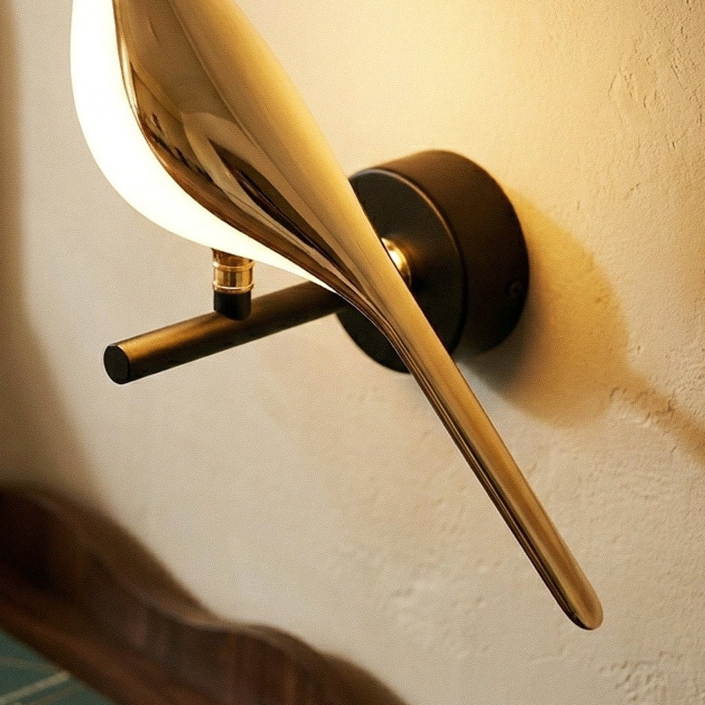 Wall Light | Bird Shape Brass Design