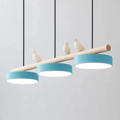 Pendant Light | Wood Beam Bird Design