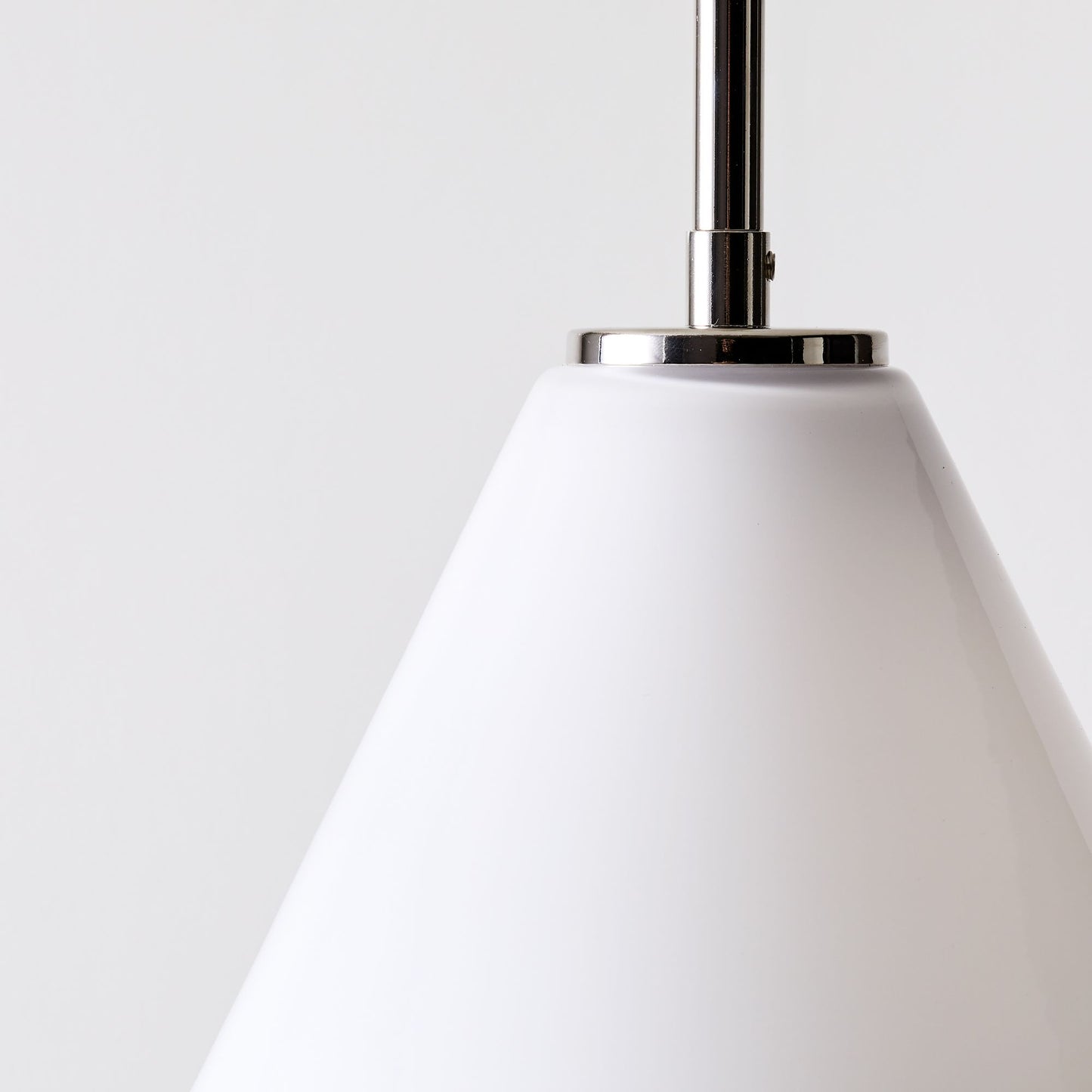 Pendant Light | Milk Glass Cone Design