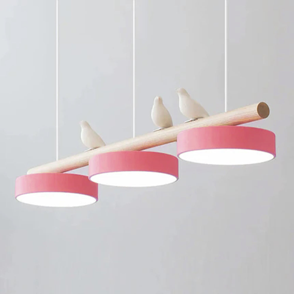 Pendant Light | Wood Beam Bird Design