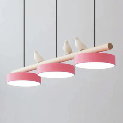 Pendant Light | Wood Beam Bird Design