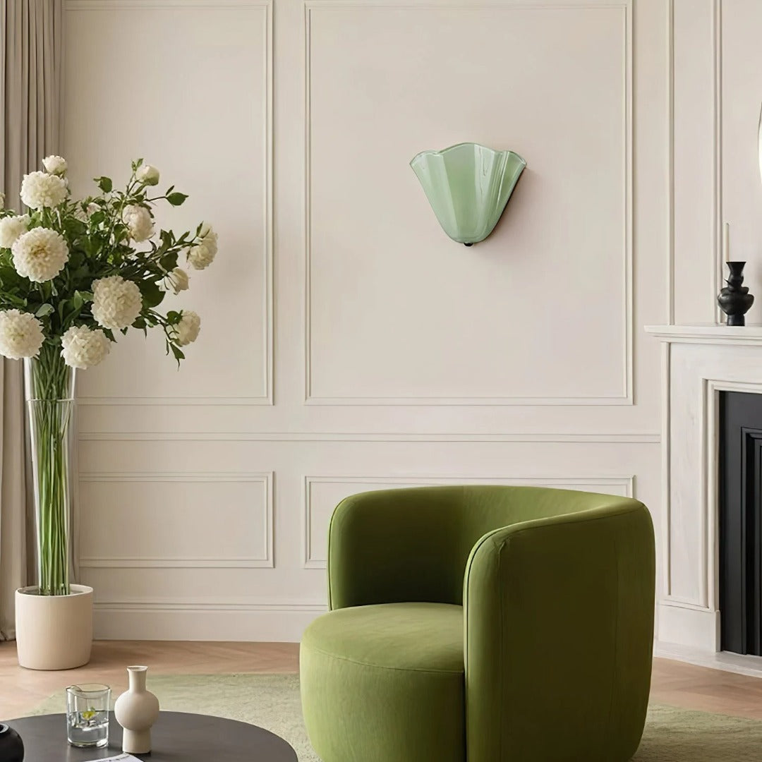 Wall Light | Sculptural Glass Uplighter Design