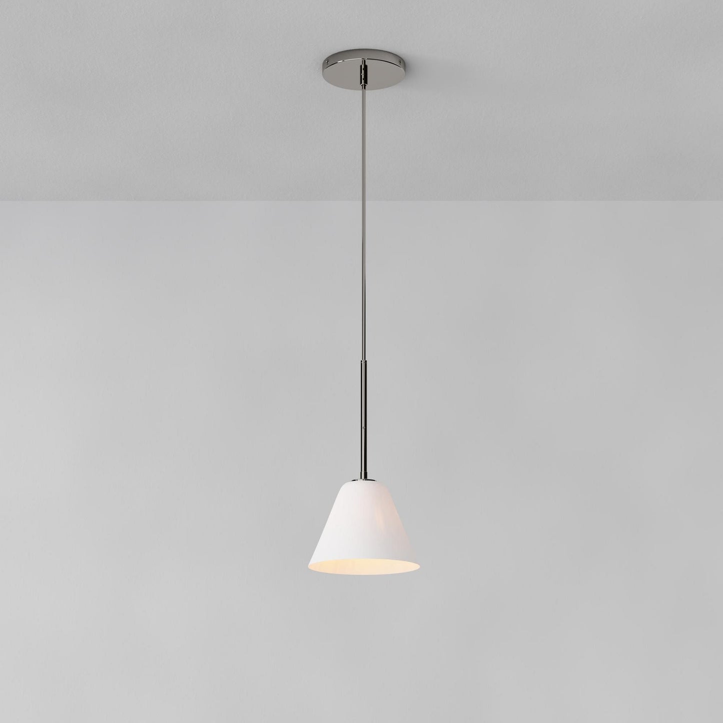 Pendant Light | Milk Glass Cone Design