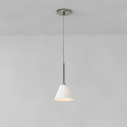 Pendant Light | Milk Glass Cone Design