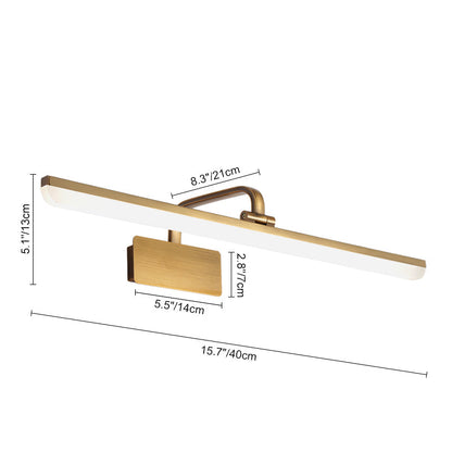Wall Light | Gold Linear Mirror Light