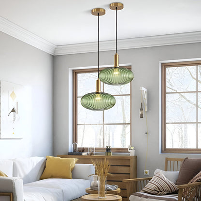 Pendant Light | Ribbed Glass Shade Design