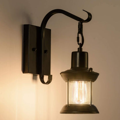 Wall Light | Vintage Bronze Lantern Sconce
