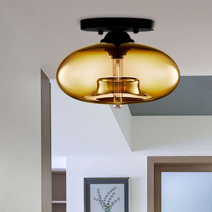 Ceiling Light | Art Deco Glass Globe Design