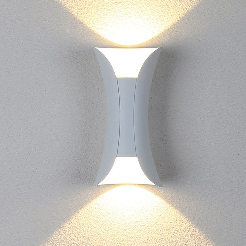 Wall Light | Curved Up Down Outdoor Design