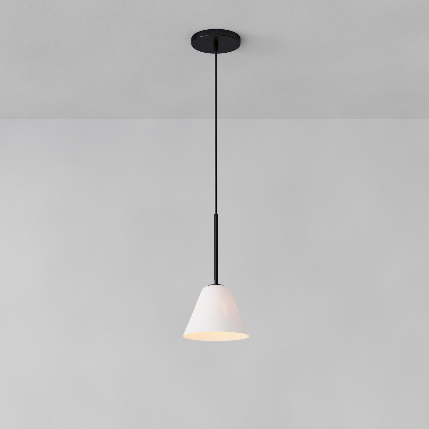 Pendant Light | Milk Glass Cone Design