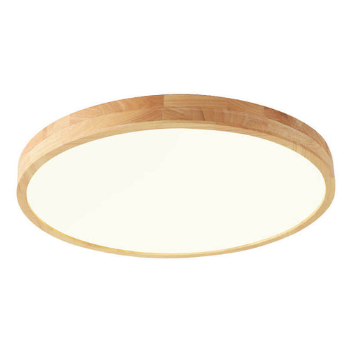 Ceiling Light | Round Wood Frame LED Design
