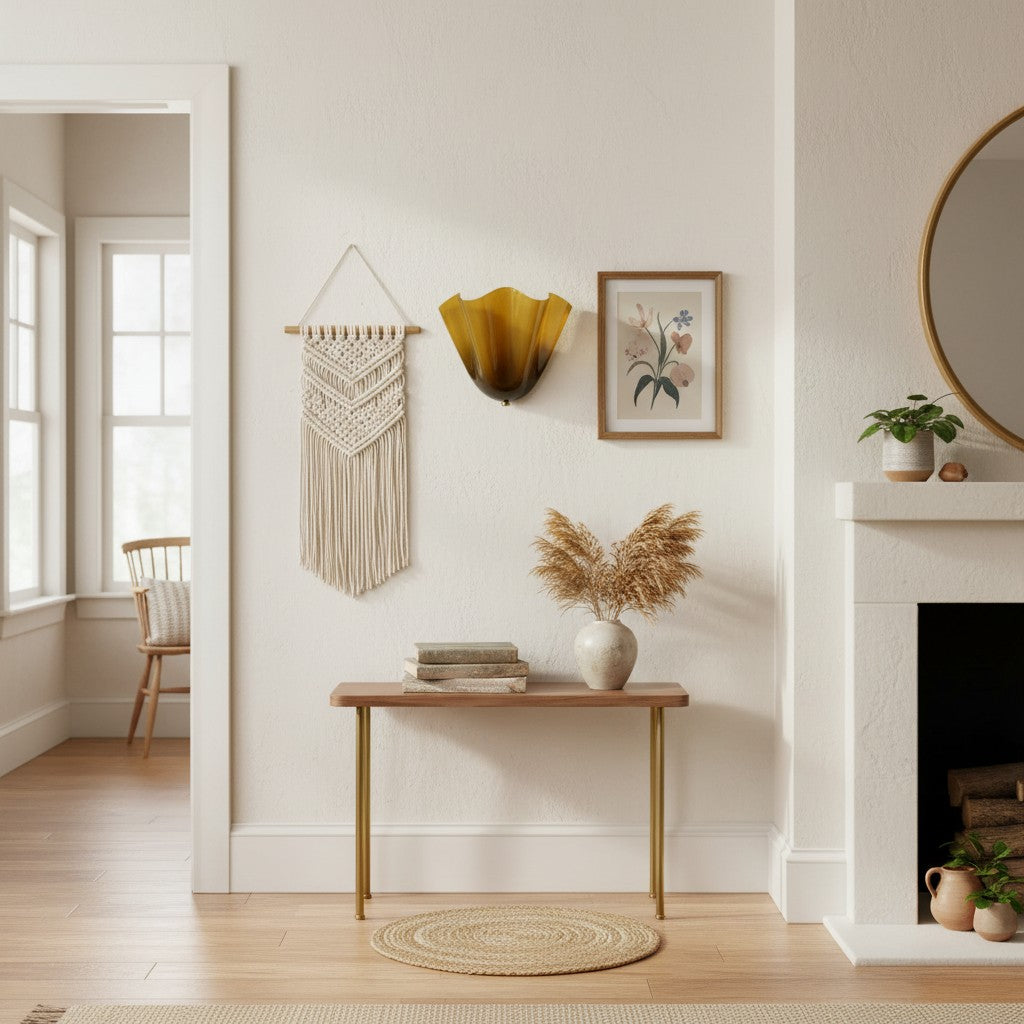 Wall Light | Sculptural Glass Uplighter Design