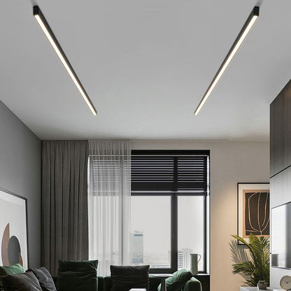 Ceiling Light | Linear Black LED Design