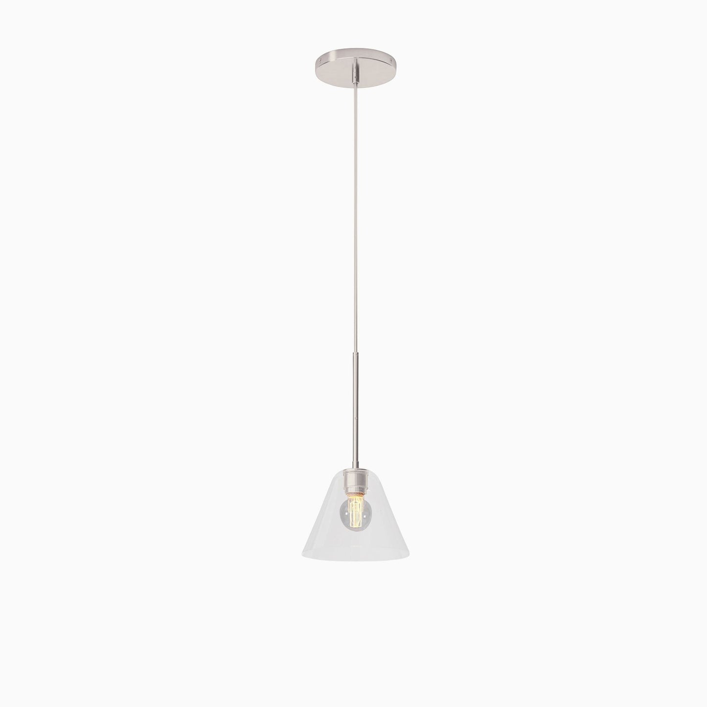Pendant Light | Milk Glass Cone Design