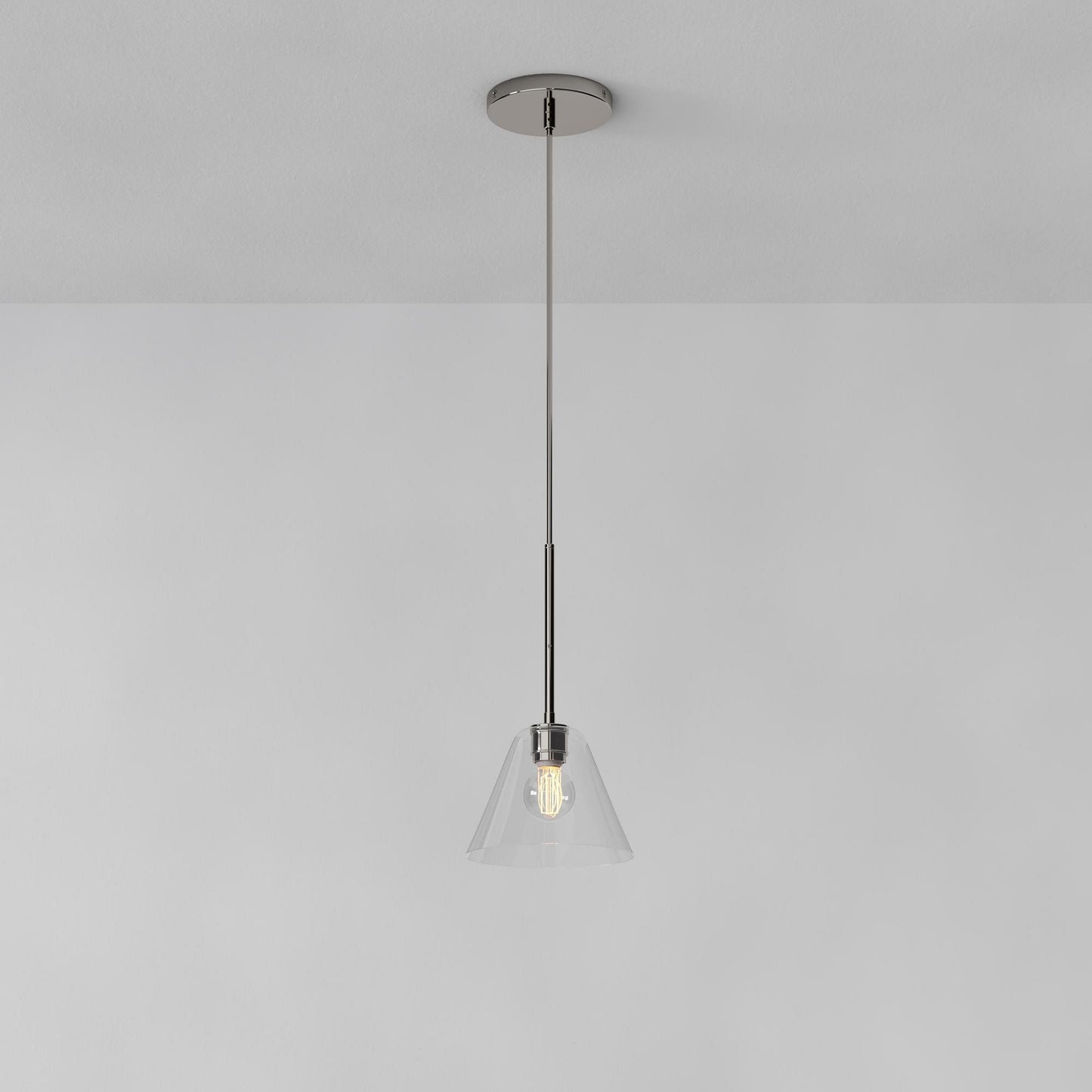 Pendant Light | Milk Glass Cone Design