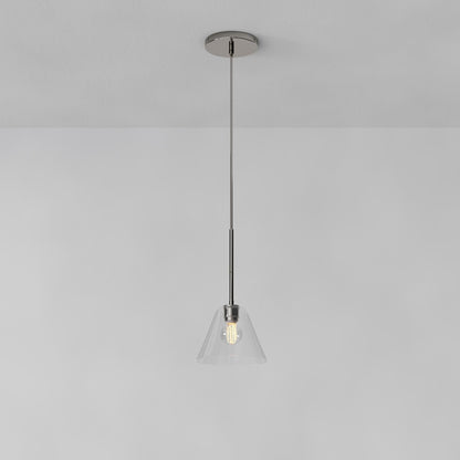 Pendant Light | Milk Glass Cone Design