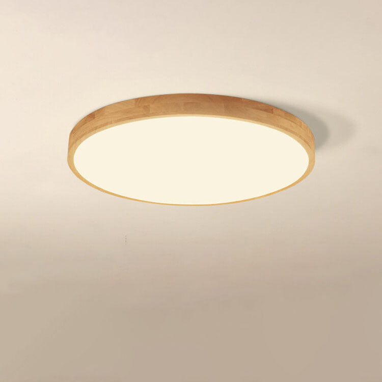 Ceiling Light | Round Wood Frame LED Design
