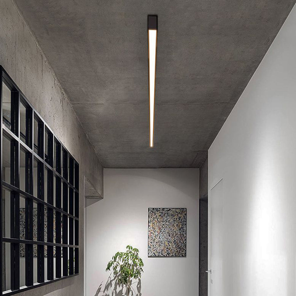 Ceiling Light | Linear Black LED Design