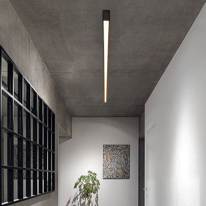 Ceiling Light | Linear Black LED Design