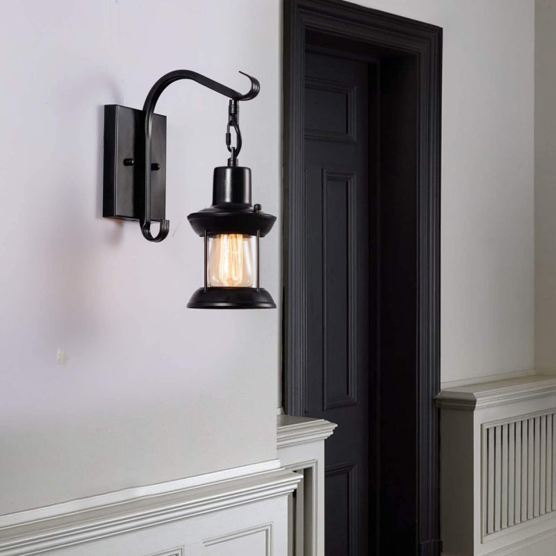 Wall Light | Vintage Bronze Lantern Sconce