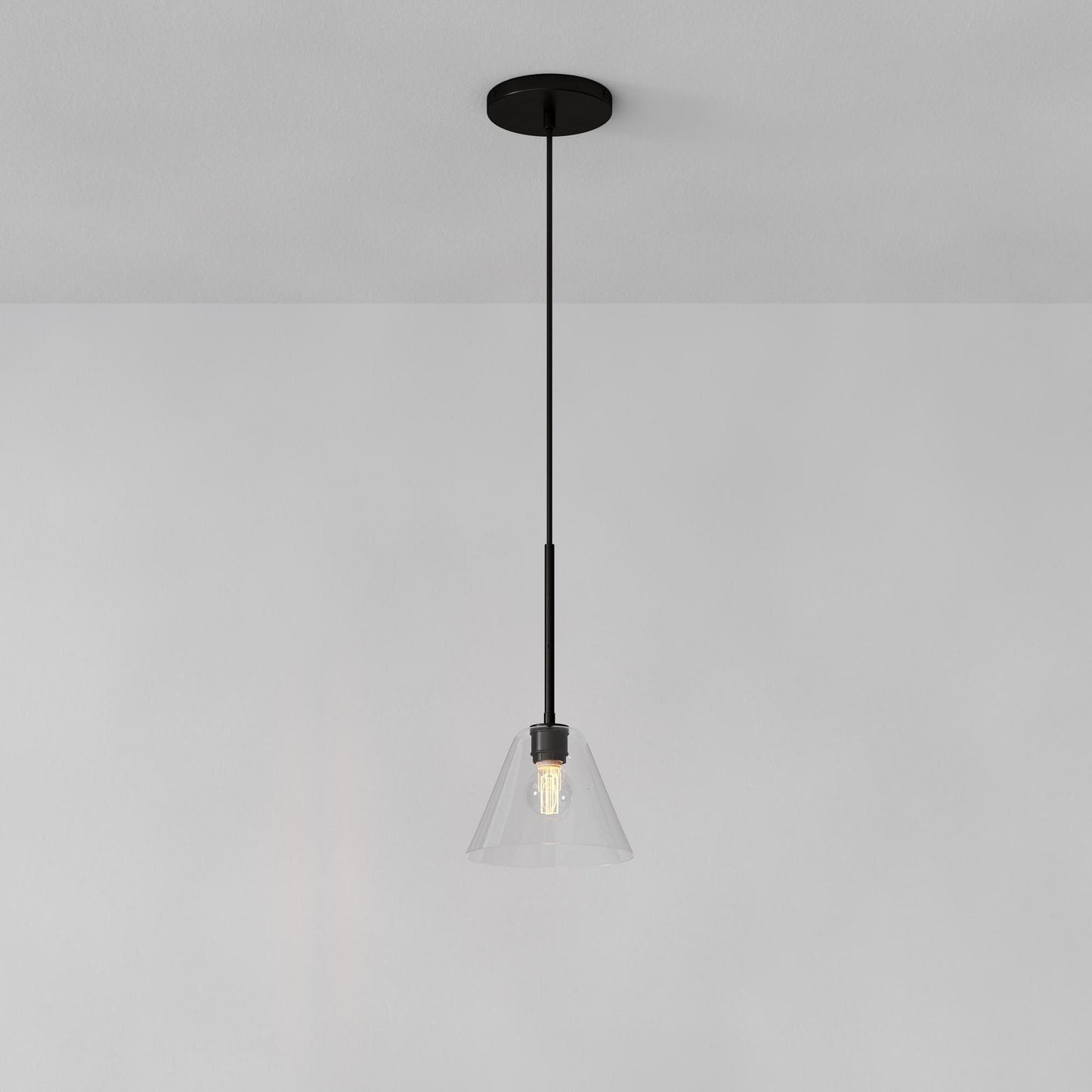 Pendant Light | Milk Glass Cone Design