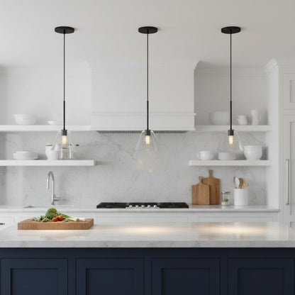 Pendant Light | Milk Glass Cone Design