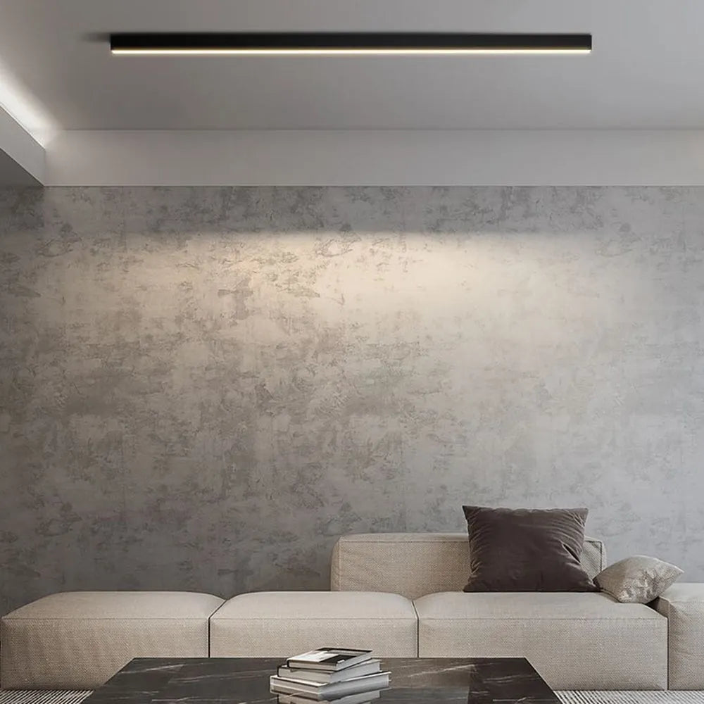 Ceiling Light | Linear Black LED Design