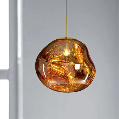 Pendant Light | Molten Glass Lava Design