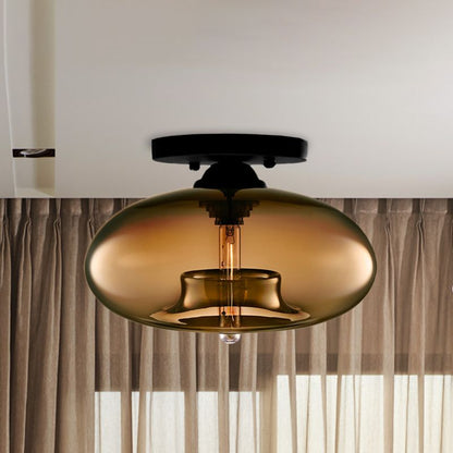 Ceiling Light | Art Deco Glass Globe Design
