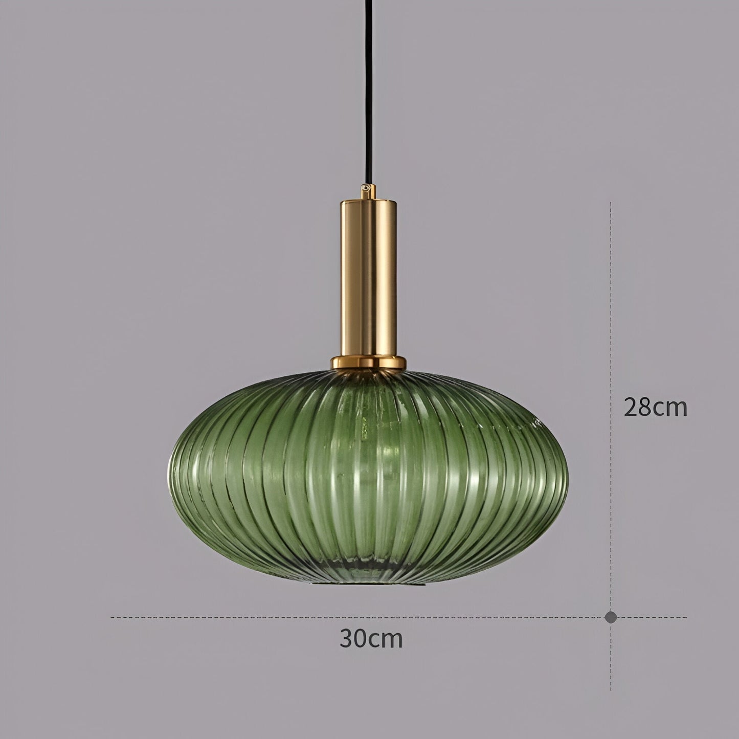 Pendant Light | Ribbed Glass Shade Design