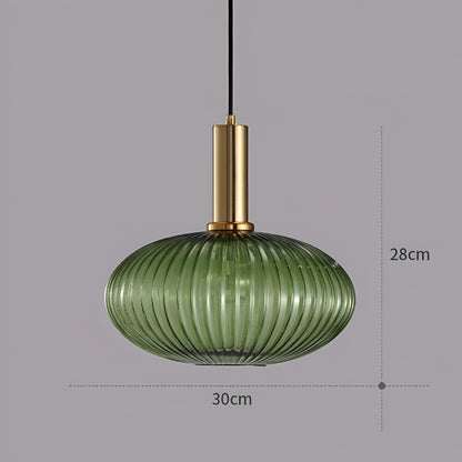 Pendant Light | Ribbed Glass Shade Design