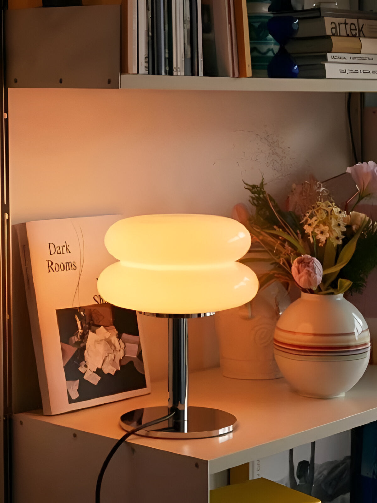 Table Light | Stacked Glass Disc Design