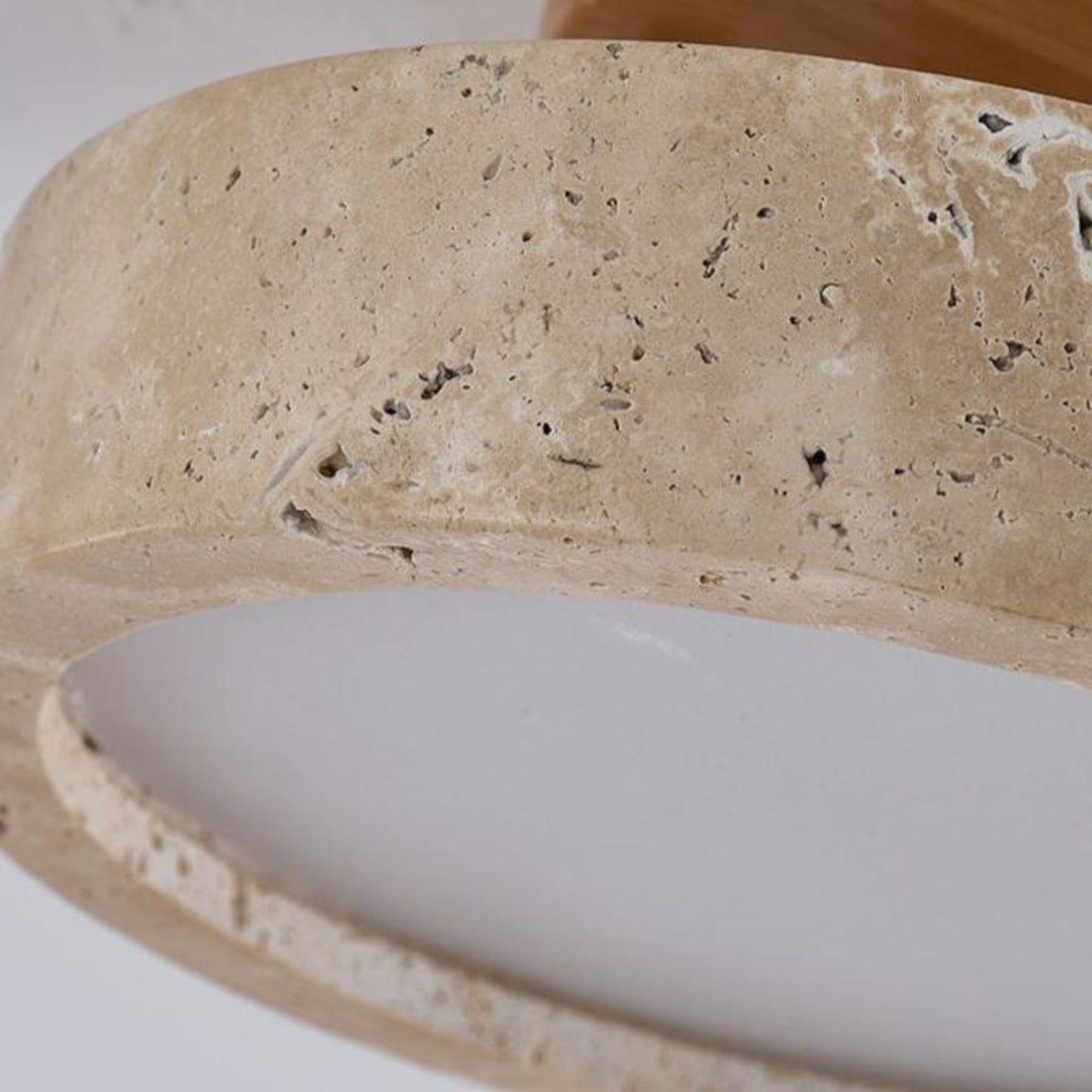Ceiling Light | Natural Stone Round Design
