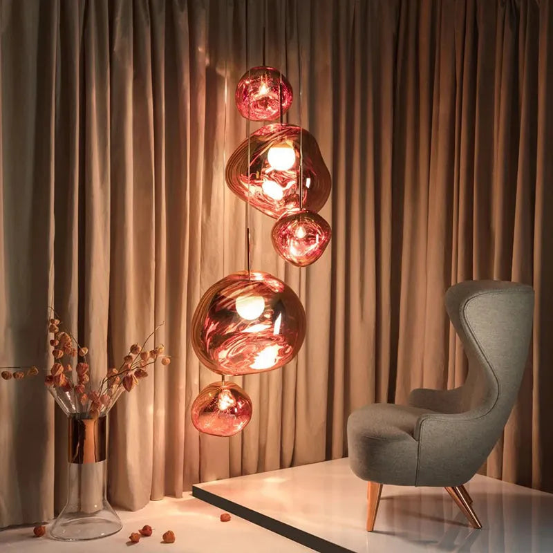 Pendant Light | Molten Glass Lava Design