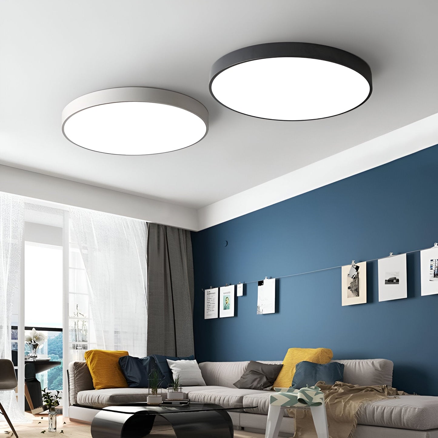 Ceiling Light | Minimalist Round Flush Mount