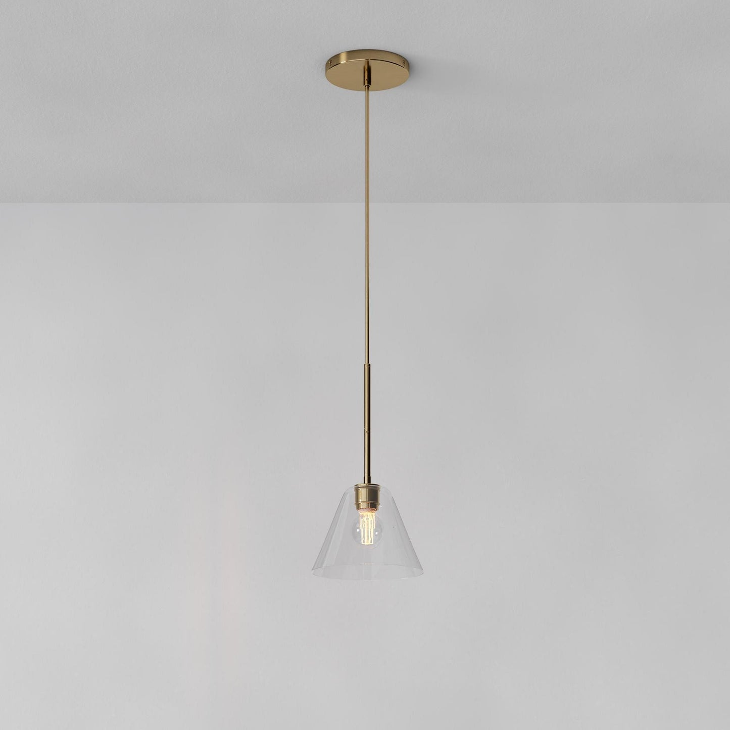 Pendant Light | Milk Glass Cone Design