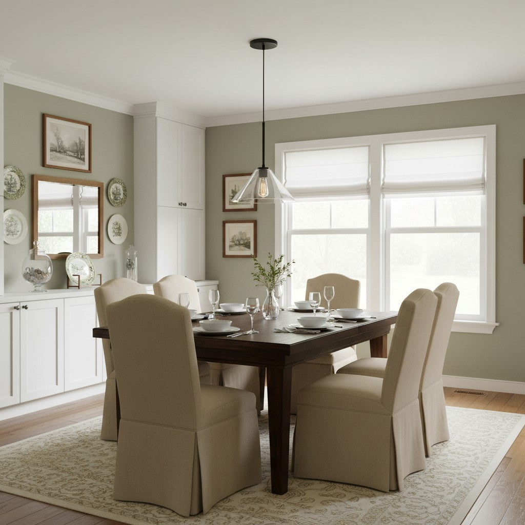 Pendant Light | Milk Glass Cone Design