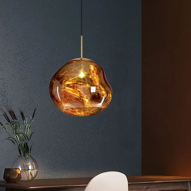 Pendant Light | Molten Glass Lava Design