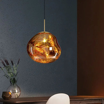 Pendant Light | Molten Glass Lava Design