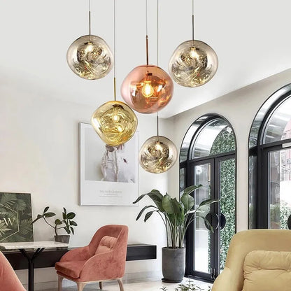 Pendant Light | Molten Glass Lava Design