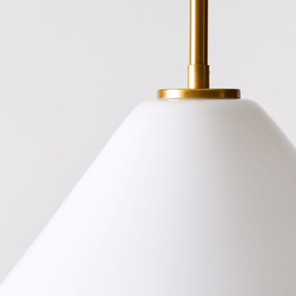 Pendant Light | Milk Glass Cone Design