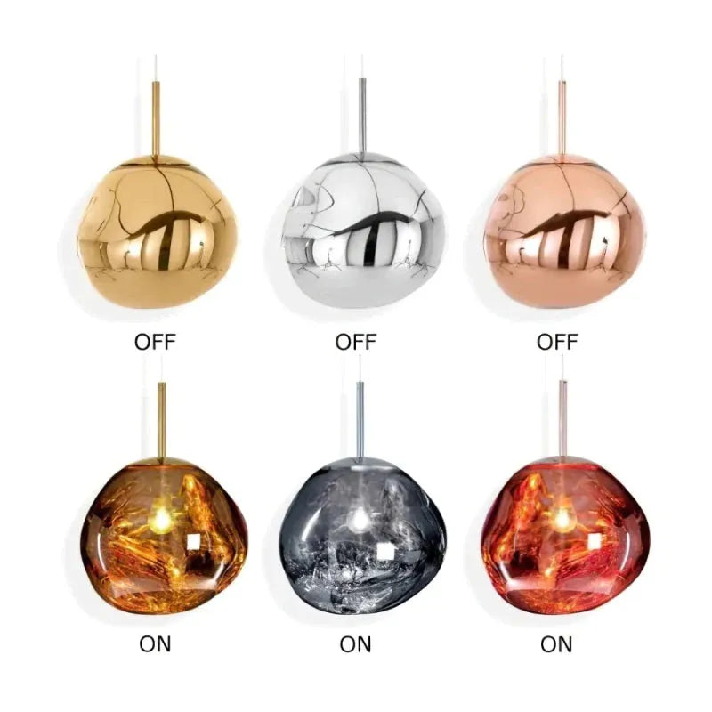 Pendant Light | Molten Glass Lava Design